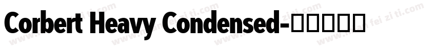 Corbert Heavy Condensed字体转换